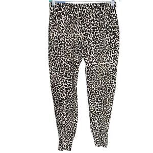Cabi leopard print pull on joggers size small